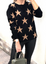 Suéter Estrellas negro taupé  Ref ST0018 |  Black Stars Sweater Ref ST0018