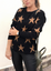 Suéter Estrellas negro taupé  Ref ST0018 |  Black Stars Sweater Ref ST0018